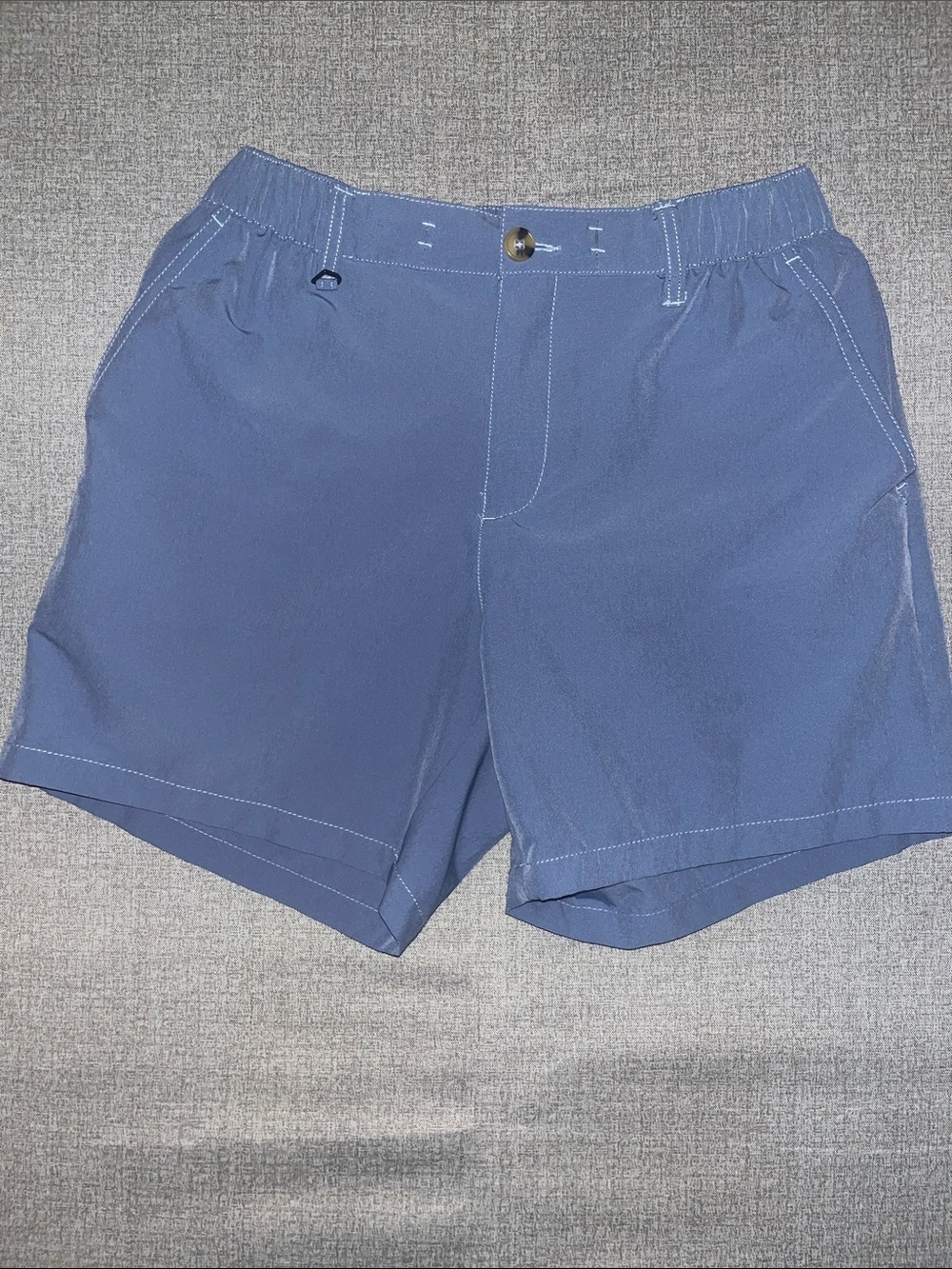 Maamgic Mens Swim shorts, Blue, Elastic Waist with 4 pockets, size S